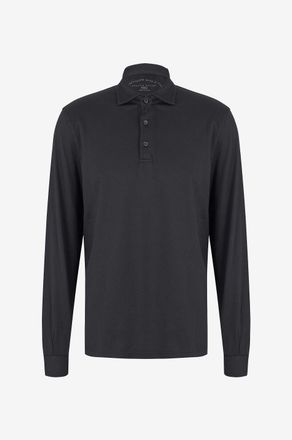 Fedeli Lang&auml;rmeliges Polohemd aus Baumwolle Zero Giza