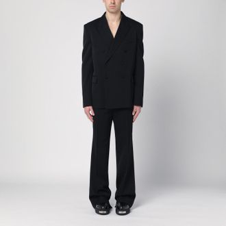 Gucci Black double-breasted wool suit