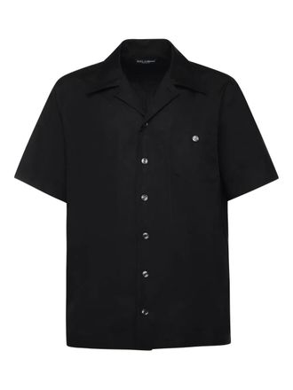 Dolce & Gabbana short-sleeve shirt - men - Cotton - 42 - Black