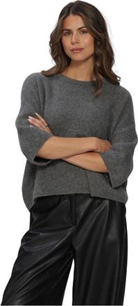 Knit-ted Dames, Truien, Grijs, Maat: XL