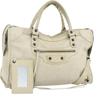 Balenciaga Pre-owned Handbags, female, Beige, Size: ONE SIZE Pre-owned Vintage Hand Bag