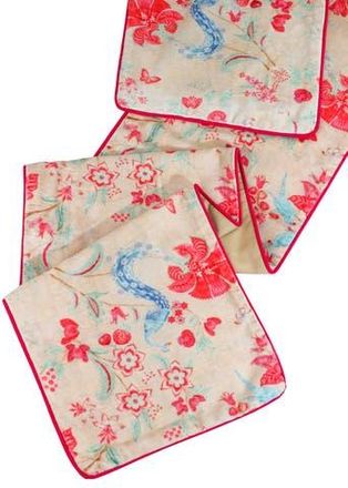 Tiramisu Print Velvet Table Runner in Ivory/pink at Nordstrom Rack