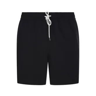 Ralph Lauren Beachwear, male, Black, Size: S Traveler Mid Trunk