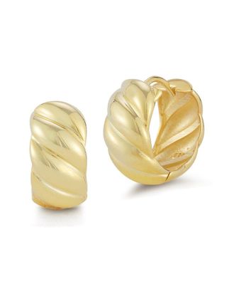 Chloe and Madison Chloe And Madison 14K Over Silver Bold Twist Hoops