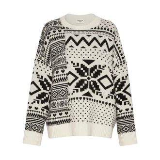 Max Mara Truien & Vesten, Dames, Veelkleurig, S, Round-neck Truien
