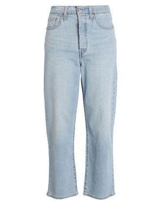 Levi's RIBCAGE STRAIGHT ANKLE LIGHT INDIGO - FLAT FINISH