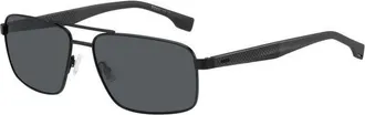 HUGO BOSS Black Stainless Steel Mens Sunglasses