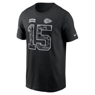 Nike Patrick Mahomes Kansas City Chiefs Salute to Service Nike Mens NFL T-Shirt in Black | N19900AF3G-E5N