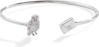 Alex and Ani Harry Potter Hedwig + Letter Flex Cuff Bracelet in Silver at Nordstrom