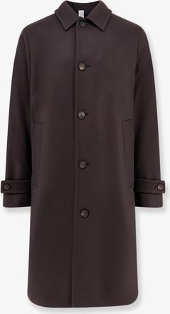 Hev&ograve; Cappotto Loconia monopetto in misto lana - HEVO - gender_Man