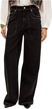 BA&SH Jeans, Dames, Zwart, S, Katoen, Noel Jeans