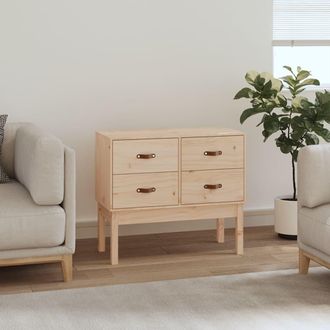 vidaXL Mueble Consola De Madera Maciza De Pino 90x40x78 Cm Vidaxl