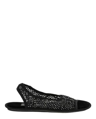 Ferragamo Anio Crystal Embellished Slingback Sandals