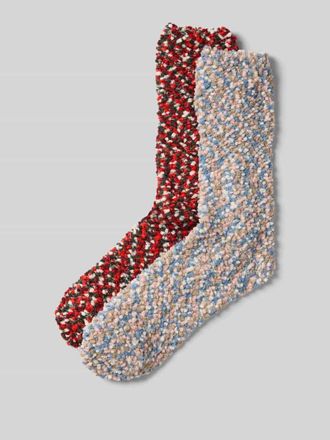 Jake*s Casual Socken aus Effektgarn im 2er-Pack in Hellblau, Gr&ouml;&szlig;e 35-38