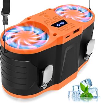 OEM Ventilador De Cintura Port&aacute;til, Recargable De 20000 Mah, Manos Libres, Ventilador De Cintur&oacute;n Port&aacute;til Para Camping, Al Aire Libre, Trabajo Y Trabajo