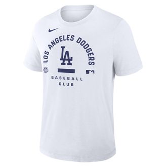 Nike Los Angeles Dodgers Authentic Collection Early Work Nike Mens Dri-FIT MLB T-Shirt in White | 034J10ALD-HXK