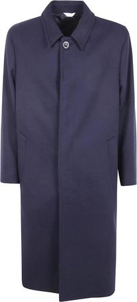 Boglioli Single-Breasted Coats - Heren - Mantel - Blauw - L - Jassen