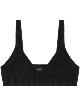 Alanui Bralette con scollo a V - Nero