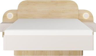 VENTE-UNIQUE.COM Base de cama melamina beige 160 x 200 cm