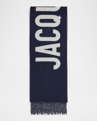 Jacquemus Jacquard Logo Wool Scarf