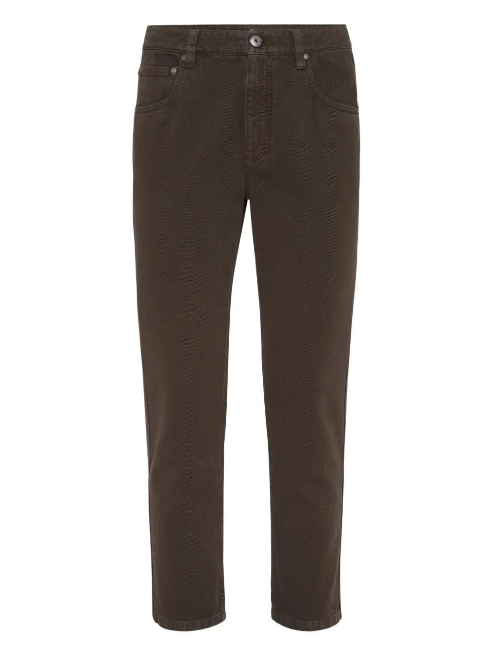 パンツ BRUNELLO CUCINELLI Women Straight Pants MA126P7258 C8502 Bei BRUNELLO CUCINELLI: pants in stretch cotton - Beige