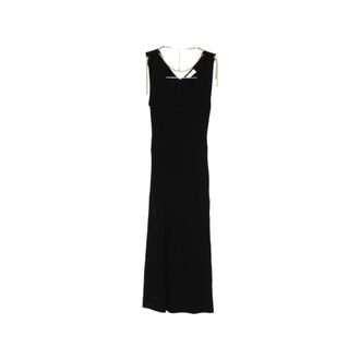 Elisabetta Franchi Midi Dresses, female, Black, Size: XS Elisabetta Franchi Dresses Black