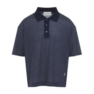 Ami Polo Shirts, male, Blue, Size: XS De Coeur Polo