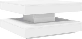 vidaXL Coffee Table 360-Degree Rotatable White 70x70x34.5 cm vidaXL