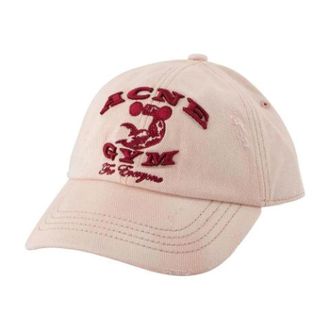 Acne Studios Accessoires, Dames, Roze, ONE Size, Katoen, Logo Cap