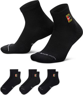 Nike Unisex Everyday Elevated Ankle Socks (3 Pairs) in Multicolor | IH8635-902