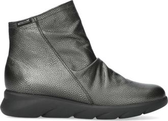 Mephisto Dameslaars met relaxte pasvorm - Dames - Enkellaarsjes - Grijs - 42 EU - Leer - Schoenen