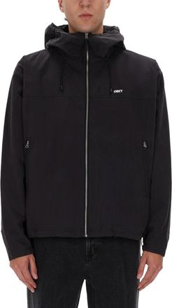 Obey Relaxed Vista Cotton-Blend Hooded Jacket