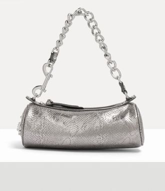 Vivienne Westwood Cindy Cylinder Bag Python-effect Emboss Iron