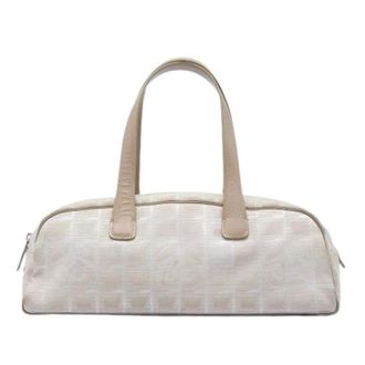 Chanel Pre-owned Nylon chanel-bags - Dames - Pre-owned - Beige - Maat: ONE Size Nylon