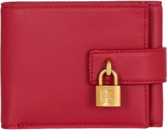 Balmain Pulse Trifold smooth leather wallet in Red at Nordstrom