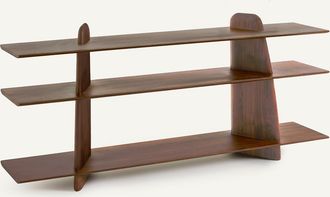 AM.PM Lage boekenkast in massief notenhout, groot model, ILOSS