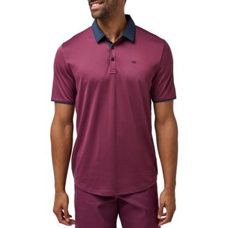 Travis Mathew Home Game Cotton Blend Polo in Mauve Wine at Nordstrom Rack, Size Xx-Large