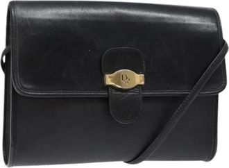 Dior Pre-owned Cross Body Bags, female, Black, Size: ONE SIZE Pre-owned Vintage Honeycomb Canvas Shoulder Bag