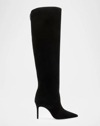 Schutz 85mm Mikki Suede Over-The-Knee Boots