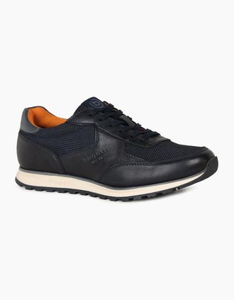 Bugatti Mens Compton Mens Trainers - Navy Lea - Size: 11
