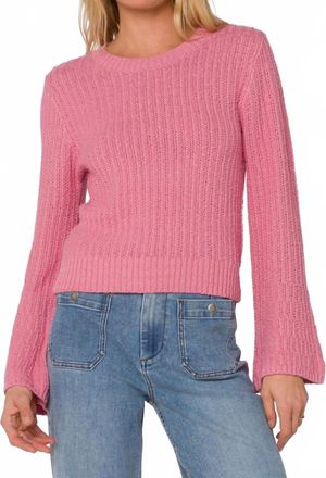Velvet Heart Solvang Sweater In Pink Cosmos