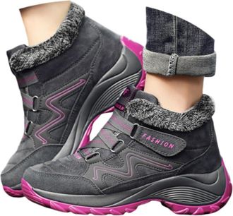 Generic Winter Boots for Women Uk Snow Boots Women Ladies Waterproof Winter Shoes Uk Winters Thermal Casual Fur Lined Running Walking Shoes Waterproof Booties