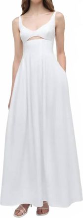 SIMKHAI Maddy Cotton Midi Dress In White