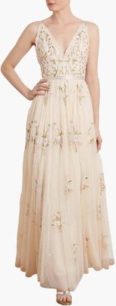 Needle & Thread Petunia Gown in Champagne at Nordstrom, Size 12