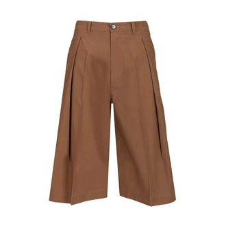 Barena Amado Vion Bermuda Shorts - Dames - Korte Broeken - Bruin - 3XS - Katoen - Korte Broeken