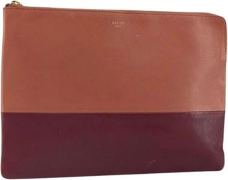 Celine Pre-owned Vintage Clutch - Dames - Vintage Clutch - Veelkleurig - ONE Size - Leer - Vintage