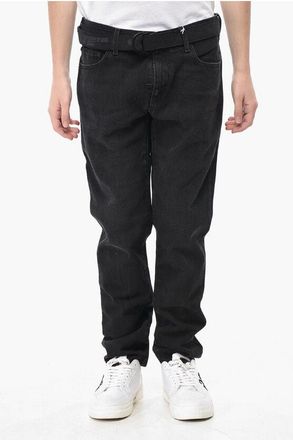 Off-white Skinny Fit Jeans with Denim Belt 15cm size 31