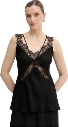 Pinko Lydia Top - Dames - Tops zonder mouwen - Zwart - S - Tops