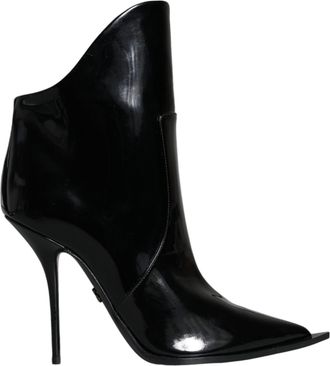 Dolce & Gabbana Leren Hakken Enkellaarsjes van Patentleer