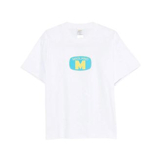 Magliano T-Shirts, male, White, Size: XL Logo-print T-shirt